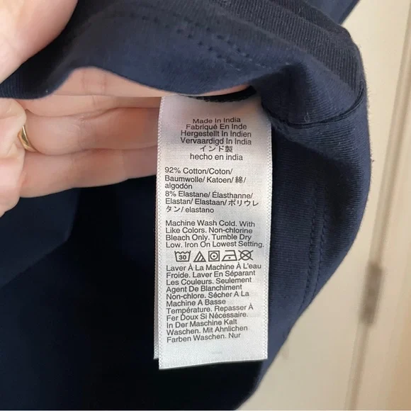 Jcrew navy vneck tank size L - Picture 4 of 6